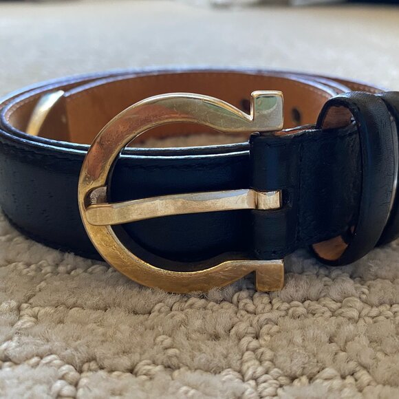 Salvatore Ferragamo Gancini Buckle Belt - M - Picture 1 of 11